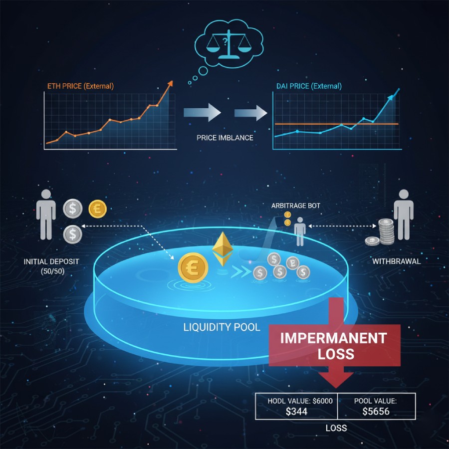زیان ناپایدار (Impermanent Loss) چیست؟