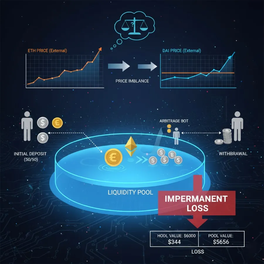 زیان ناپایدار (Impermanent Loss) چیست؟