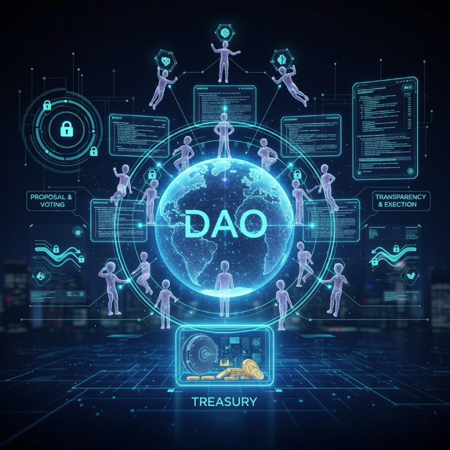 سازمان خودگردان غیرمتمرکز (DAO) چگونه مدیریت می‌شود؟