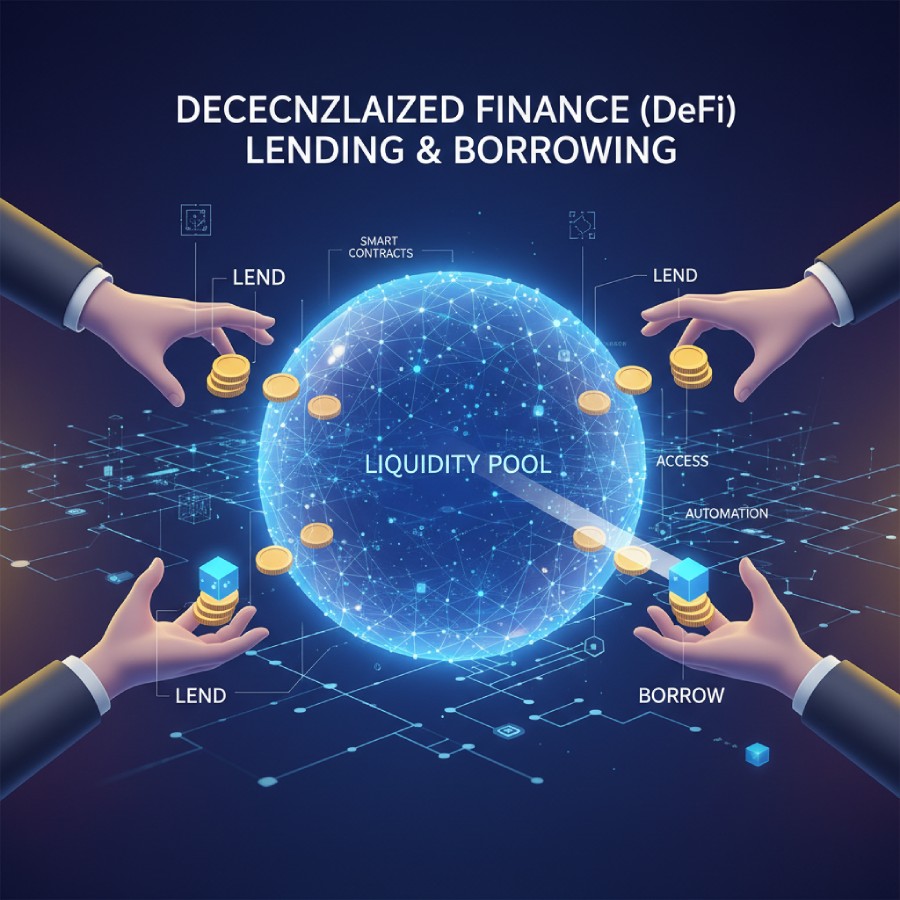 وام‌دهی و وام‌گیری غیرمتمرکز (DeFi) چیست؟