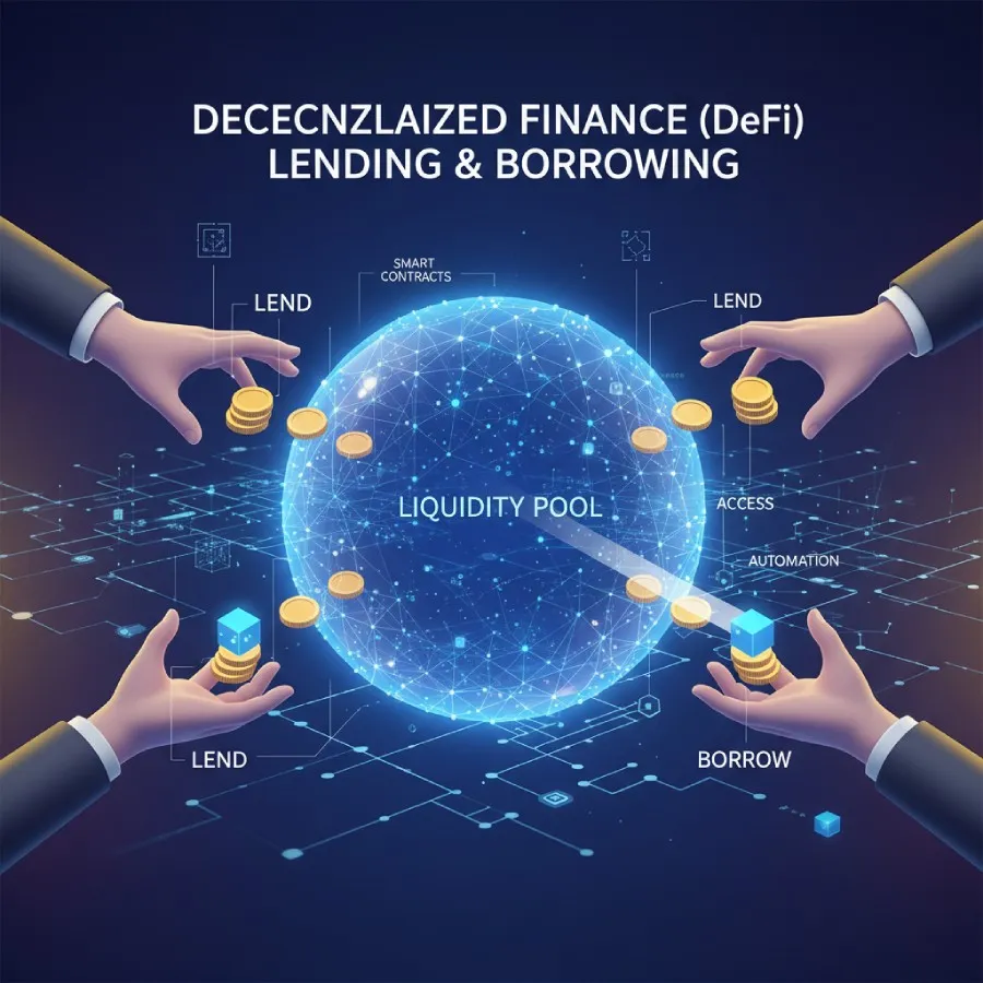 وام‌دهی و وام‌گیری غیرمتمرکز (DeFi) چیست؟