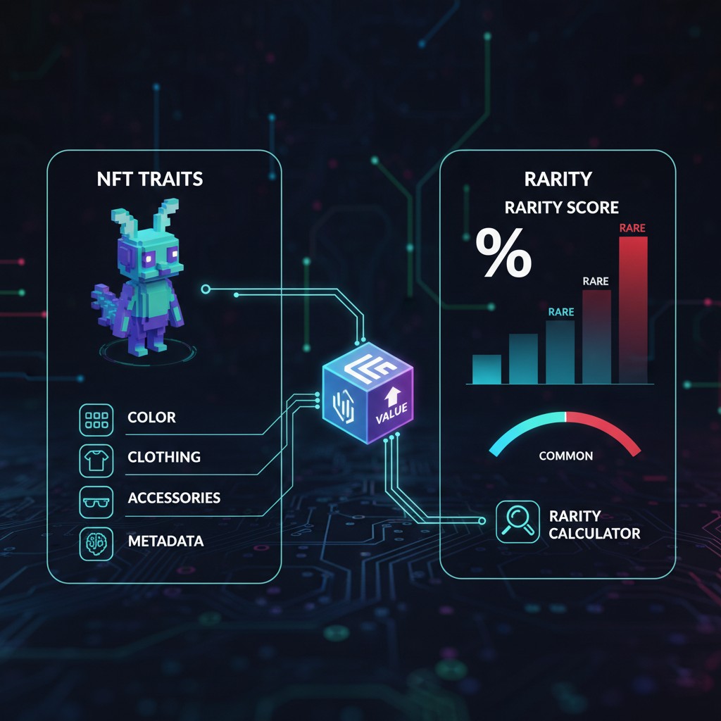 ویژگی‌های NFT (Traits) و کمیابی (Rarity)
