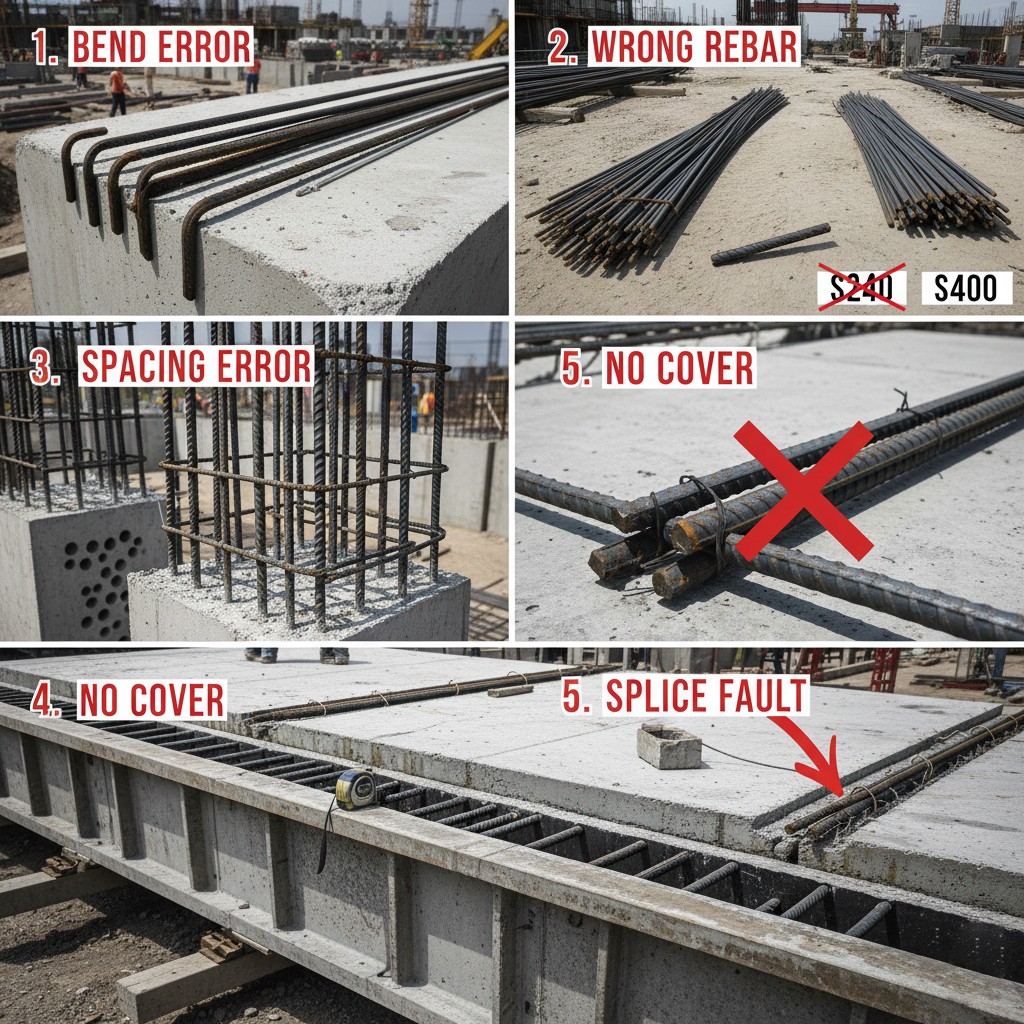 ۵ اشتباه مرگبار در آرماتوربندی