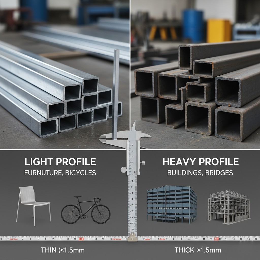 مقایسه پروفیل سبک و سنگین