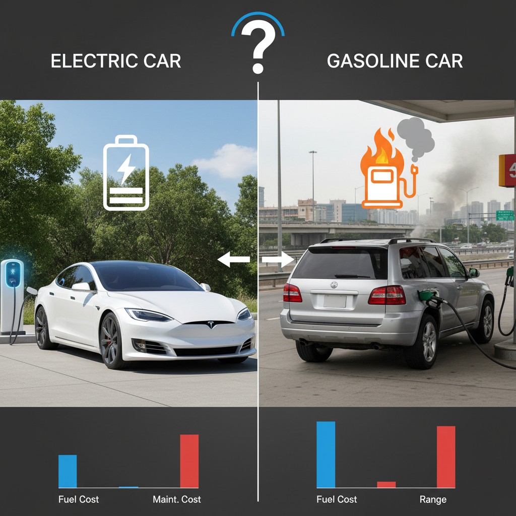 مقایسه خودروهای برقی و بنزینی